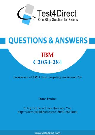 IBM C2030-284 Test Questions