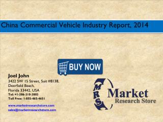 China Commercial Vehicle Market 2016: Size, Share, Trends, Growth Analysis Forecast