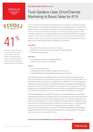 Tivoli Gardens Uses Omni-Channel Marketing to Boost Sales