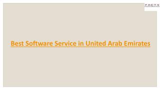 Best Software Service in United Arab Emirates.