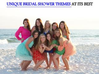 UNIQUE BRIDAL SHOWER THEMES