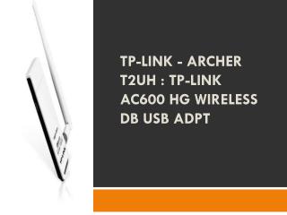 TP-Link - ARCHER T2UH TP-Link AC600 HG Wireless DB USB Adpt
