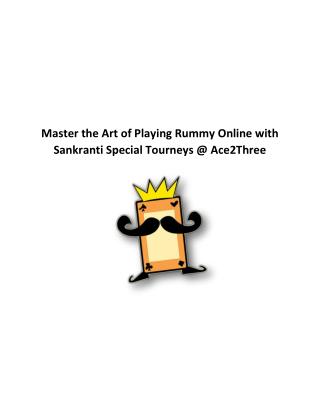 Ace2Three Sankranti Special Tourney – Win Upto Rs. 10 Lakhs