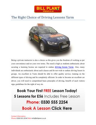 Driving Lessons Yarm