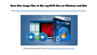 Burn disc image files to blu ray dvd or disc on windows and mac