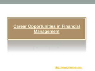 Career Opportunities in Financial Management