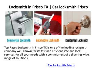 Locksmith in Frisco TX