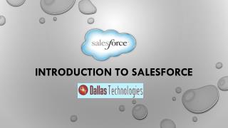 Introduction to Salesforce by Dallas Technologies