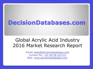 Acrylic Acid Market Analysis 2016 Development Trends