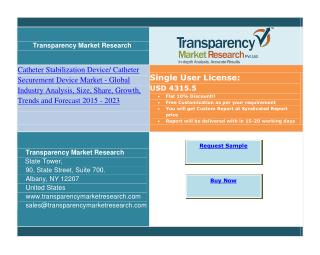 Catheter Stabilization Device/ Catheter Securement Device Market - Global Industry Analysis, Size, Share, Growth, Trends