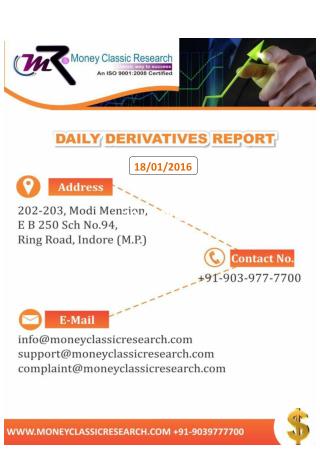 Daily Derivative Report-money Classic Research