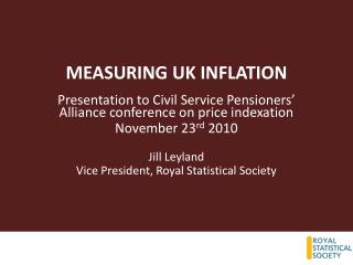 MEASURING UK INFLATION