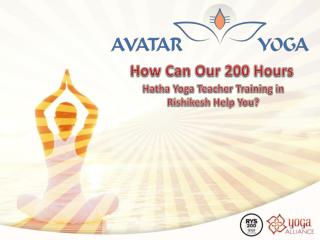 200 Hours Yoga Teacher Training - Avatar Yoga School