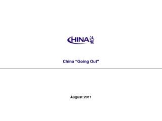 China “Going Out”