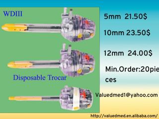 Laparoscopic disposable trocars supplier from China