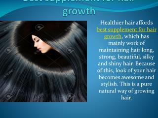Healthy hair products