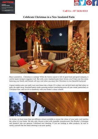 Celebrate Christmas in a New Insulated Patio
