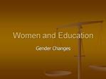 Women and Education