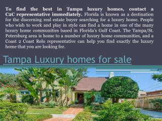 Tampa Luxury Homes