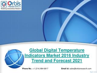 Global Digital Temperature Indicators Industry 2016-2021 & Market Overview Analysis