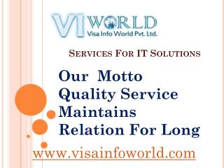 visa info world IT at solution india-visainfoworld.com