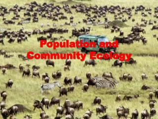 Population and Community Ecology