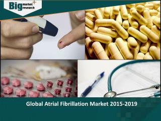 Atrial Fibrillation market to grow at a CAGR of 11.05 percent over the period 2014-2019.