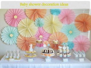 EASY YET SIMPLES BABY SHOWER DECORATION IDEAS