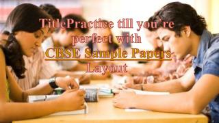 CBSE sample papers at Genext students