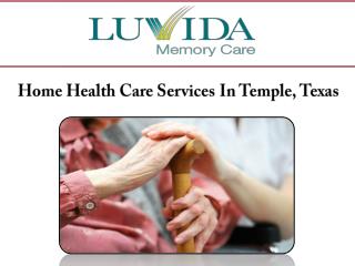 Home Health Care Services In Temple, Texas