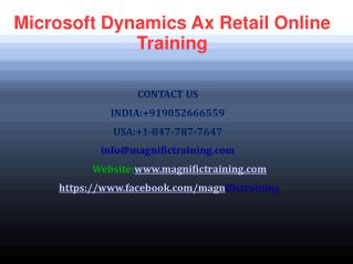 Microsoft Dynamics Ax Retail Online Training in UK