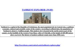 TASHKENT EXPLORER (3N/4D)