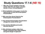 Study Questions 17.1-6 NB 16