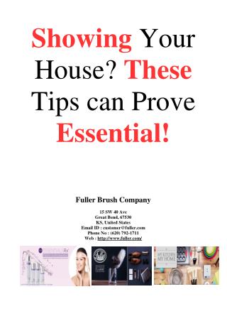 Showing your House? These Tips can Prove Essential!