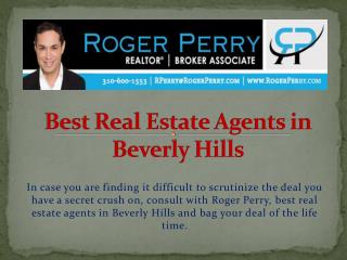 Best real estate agents in beverly hills