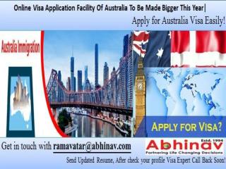 Online Visa Application Facility Of Australia To Be Made Bigger This Year