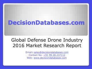 Defense Drone Market Analysis 2016 Development Trends