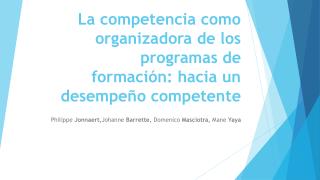 Competencia organizadora