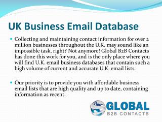 UK Business Email Mailing Lists