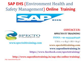 sap ehs online training in usa | sap ehs online training