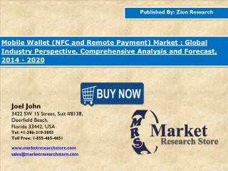 Mobile Wallet Market to Record CAGR around 30% between 2015 and 2020