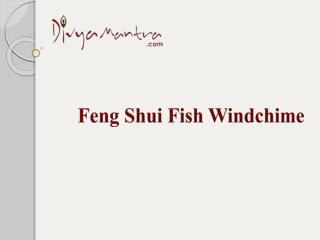 Feng shui fish windchime
