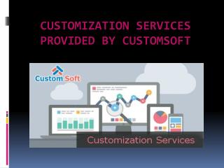 Best Customization Services by CustomSoft