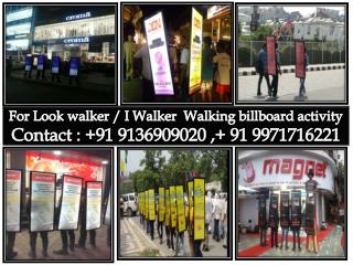 Look walker Delhi, Lookwalker on rent,walking billboards, Ad Walker delhi
