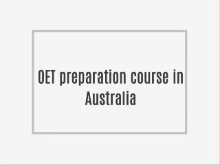 OET Training in Adelaide