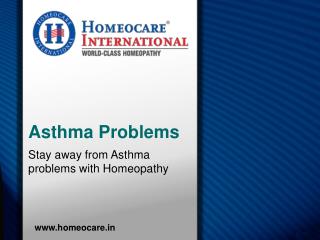 Stay away from Asthma problems with Homeopathy