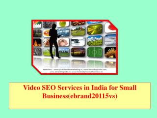 Video SEO Services in India for Small Business(ebrand20115vs)