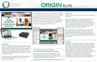 Digital Signage Solutions - Digital Displays | Origin Digital Signage