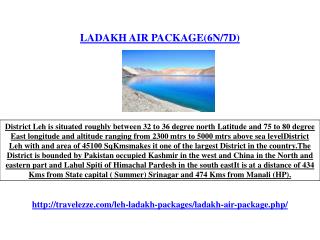 LADAKH AIR PACKAGE(6N/7D)