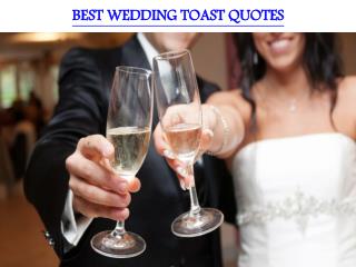 BEST WEDDING TOAST QUOTES